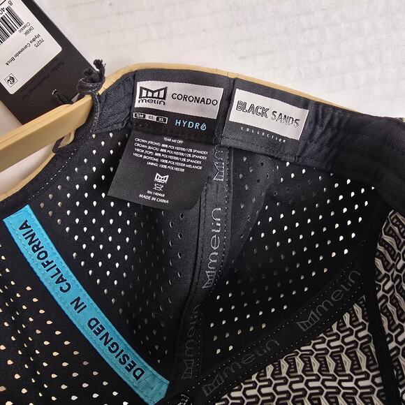 Melin Hydro Coronado Brick Performance Snapback Hat Size Classic DarkKhaki Black - Picture 3 of 4